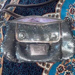Coach Metallic Sequin Crossbody Bag